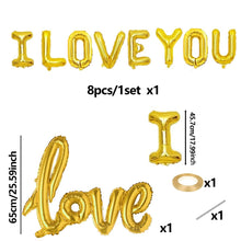I love you letterballonnen – romantische decoratie