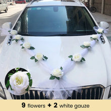 Witte Rozen Autodecoratie