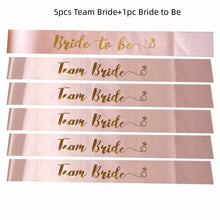 Rose gold Bride to Be & Team Bride sjerpen