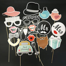 Bruiloft photo booth props – Bride & groom