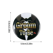 Team Groom Badge Pins