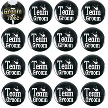 Team Groom Badge Pins