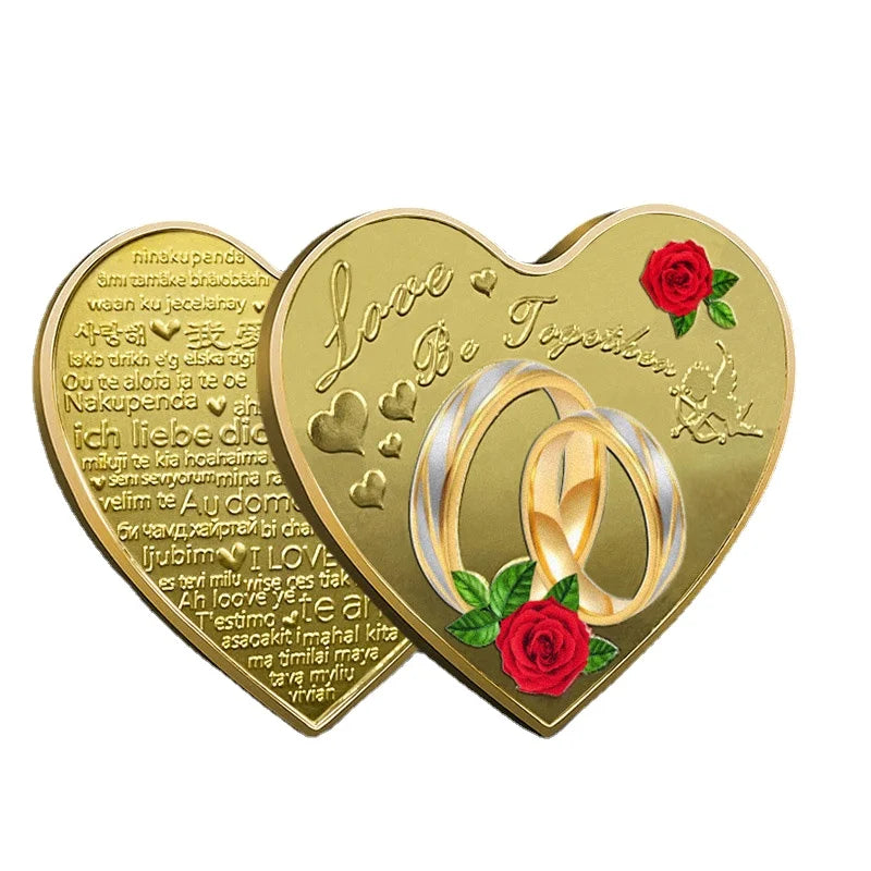 Hartvormige love coin – romantisch aandenken