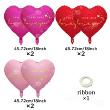 Love you hartballonnen – romantische decoratie