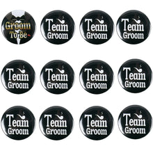 Team Groom Badge Pins