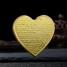 Hartvormige love coin – romantisch aandenken