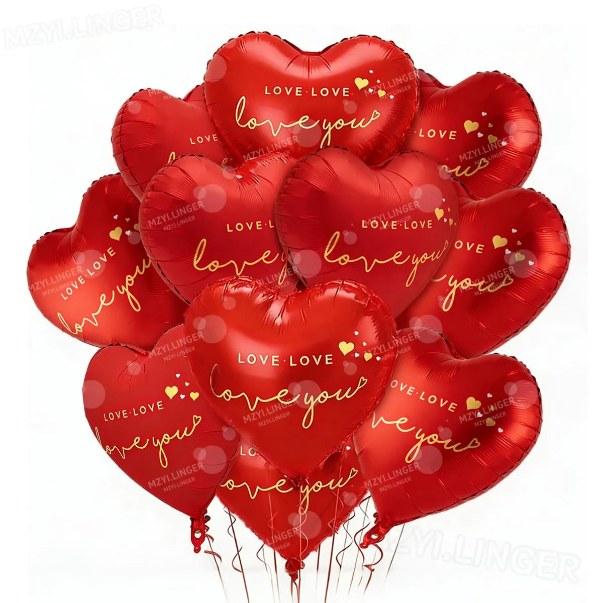 Love you hartballonnen – romantische decoratie