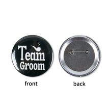 Team Groom Badge Pins