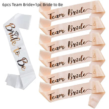 Rose gold Bride to Be & Team Bride sjerpen