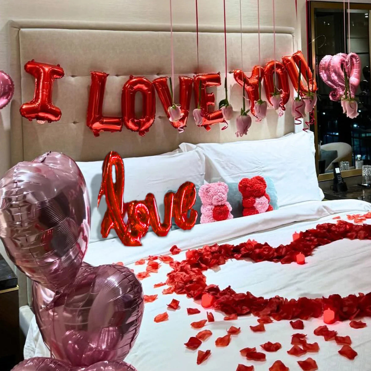 I love you letterballonnen – romantische decoratie