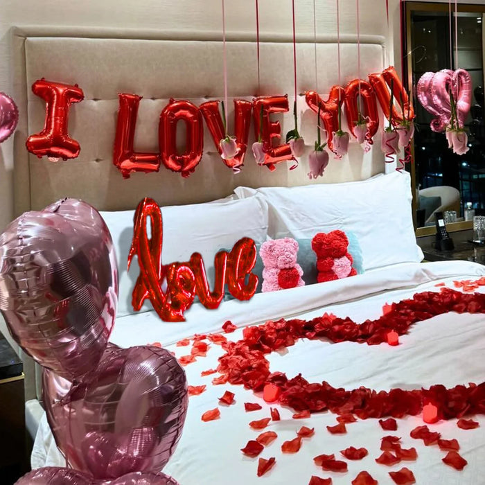 I love you letterballonnen – romantische decoratie